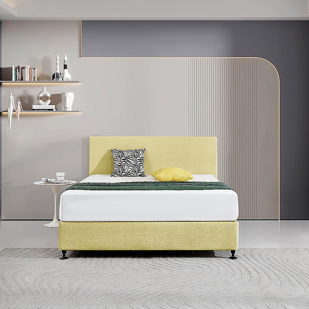 Out of stock! Queen Bed Deluxe Headboard/Bedhead - Sulfur Yellow