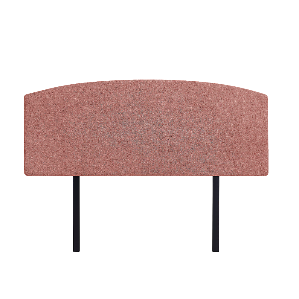 Out of Stock, Sorry! Double Size Linen Fabric Curved Headboard/Bedhead - Pearl Copper Brown