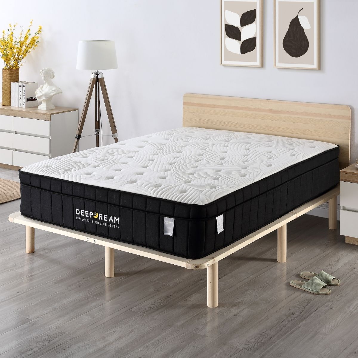 Back In Stock! King Single Size Super Firm Charcoal Infused Pocket Mattress