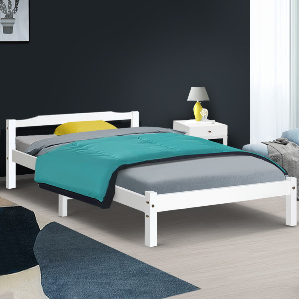 King Single Size Bed Frame Wooden