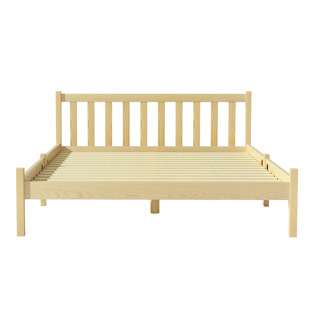 Double Size Bed Frame Wooden Bed Base