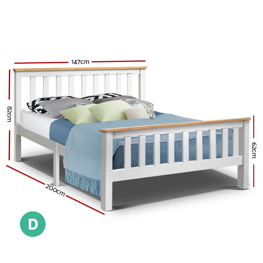 Double Bed Frame - White