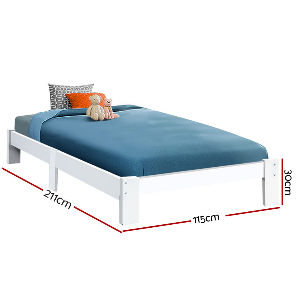 King Single Size Bed Frame - Wooden