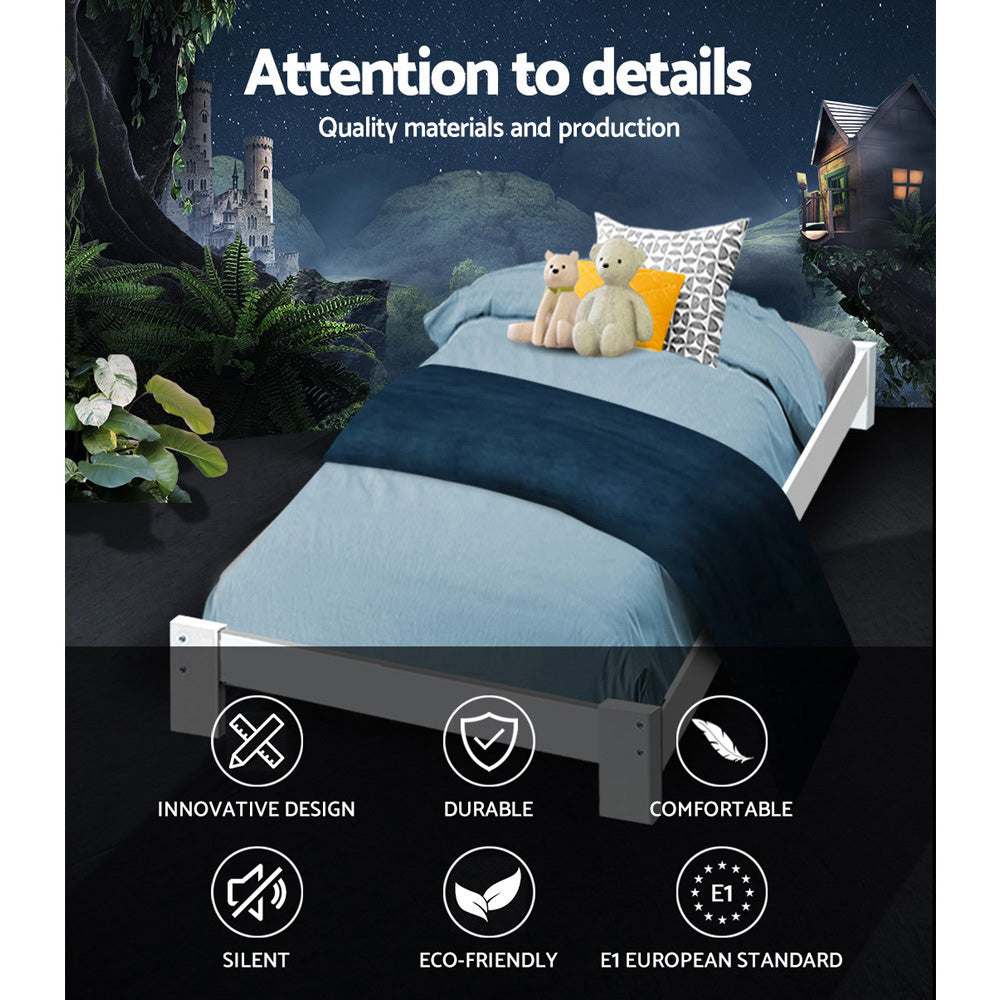 King Single Size Bed Frame - Wooden