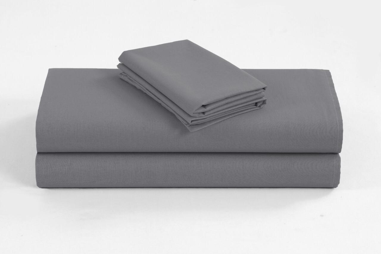 Out Of Stock, Sorry! 
Elan Linen 1200TC Organic Cotton Single Grey Bed Sheet Set